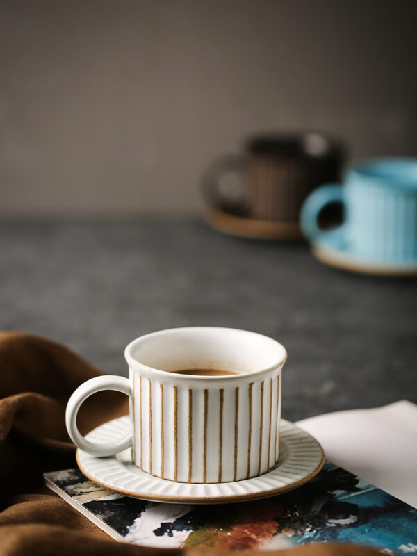 Rough Clay Strip Cup Set - Image 2